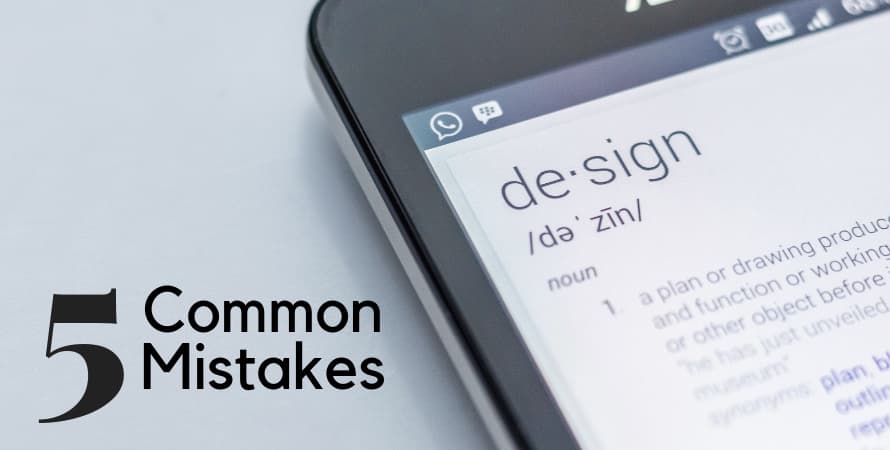 5 common mistakes when designing websites
